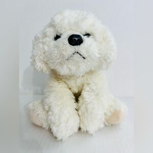 Russ Berrie Muffin Jr Bichon Frise Plush White Dog Plush